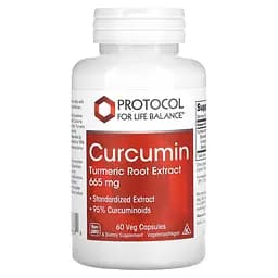 Екстракт коріння куркуми Protocol for Life Balance Curcumin Turmeric 665 мг 60 капсул