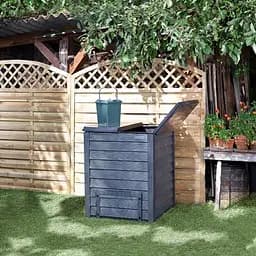 Компостер GRAF Thermo-Wood 600 л сірий з решіткою (626051) - мініатюра 6