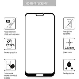 Захисне скло ColorWay 9H FC Glue Apple iPhone 16 Pro Max Black - мініатюра 3