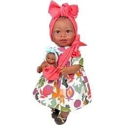 Кукла Nines d'Onil Maria с малышом в коралловой чалме 45 см (4450)