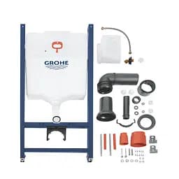 Комплект 4 в 1: Установка GROHE Rapid SL 3 в 1 3884966Q + Унітаз безободковий Kroner Harz WHI493736 RIMLESS з сидінням Slim Duroplast / Soft-close / Quick relase KH493736WHIR (3884966KH493736) - мініатюра 4