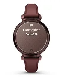 Смарт-годинник Garmin Lily 2 Dark Bronze with Mulberry Leather Band (010-02839-61) - мініатюра 4