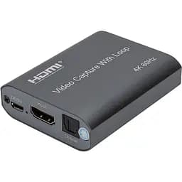 Карта відеозахоплення PowerPlant HDMI USB2.0 4k/60hz зовнішня (HDVC7)
