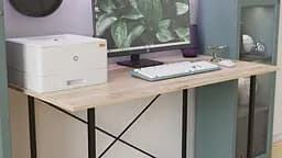 Стіл письмовий Line Лайт 750x1000x500 Чорний метал ДСП Дуб Сан-Марино 16мм FRD-104837