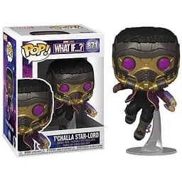 Фигурка Funko Pop Фанко Поп Что, если…? Т'Чалла Звездный Лорд What If...? T'Challa Star Lord 10 см WI TS 871