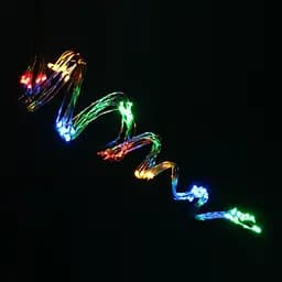 Гірлянда кінський хвіст різнокольорова RGBY 300Led 3 м світлодіодна гірлянда на ялинку гірлянда крапля роси - мініатюра 4