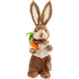 Великодній кролик Elen Dekor з морквинкою 35 см (820-043)