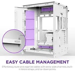 Корпус NZXT H9 Flow Tempered Glass без БЖ White (CM-H92FW-01) - мініатюра 6