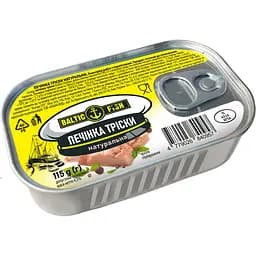 Печінка Тріски Baltic Fish натуральна ж / б ключ 115 г