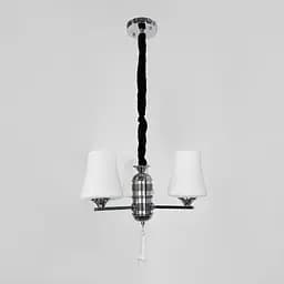 Элегантная подвесная люстра на 3 белых плафона Ст. 9993/3 | Line F