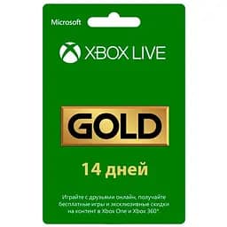 Xbox Live Gold - 14 днів Xbox 360/Series/One підписка для всіх регіонів та країн