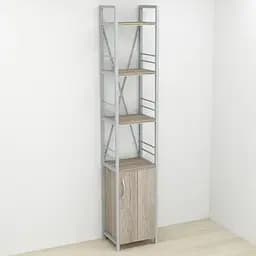 Етажерка 4/34 Ferrum-decor Серії Конект із тумбою 179x34x28 Сірий ДСП Сонома Трюфель (FRD-104481)