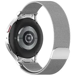 Ремінець металевий для смарт-годинника Google Pixel Watch 40,42,43,44,45,46,47 mm, Milanese Magnetic, сріблястий, міланська петля, браслет на магнітній застібці, сумісний з годинником Google Pixel Watch, для моделей з розміром корпусу 40,42,43,44,45 - мініатюра 2