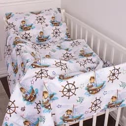 Комплект постільної білизни MirSon Бязь 20-0023 Sailor 143x210 см білий (2200010265590)