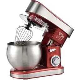 Стационарный миксер тестомес 4в1 Zepline ZP-137 с металлической чашей планетарное вращение 7л 3500Вт Красный