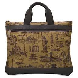 Кожаная мужская сумка TARWA 34х24х1 см sum0026089