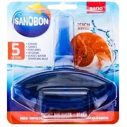 Туалетний блок для миття унітазу Sano Персик, 55 г