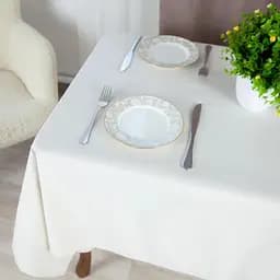 Скатертина ТЕП Aquastop водовідштовхувальна Milky White 150x150 см (С-04222_30305) - мініатюра 2