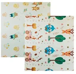 Дитячий двосторонній складаний килимок Poppet Парк і Прогулянка ведмежат, 200х180 см (PP002-200)