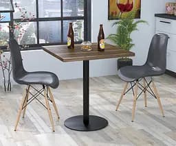 Обідній стіл квадратний BS-450 70 × 70 см Loft Design (Горіх Модена)