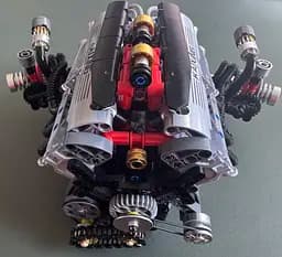 Конструктор двигун BMW F1 V8 акумуляторний мотор з додатком STEM конструктор двигуна внутрішнього згорання для дітей та дорослих, 664 деталі - мініатюра 8
