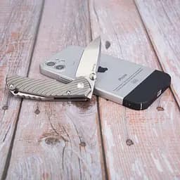 Ніж cкладний Ruike M671-TZ титанове руківя, Титан - мініатюра 9