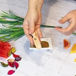Ложка совок дерев'яний для цукру, спецій та сипучих продуктів 8 см, Woodly Бежевий 86101 - мініатюра 6