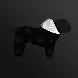 Комбінезон для собак Waudog Clothes малюнок Прапор M47 В 69-72 см С 41-44 см   - мініатюра 5