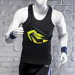 Сумка-бананка Sport чоловіча/жіноча спортивна 32×16 см з розширювачем поясна сумка або сумка через плече (3752) - мініатюра 2