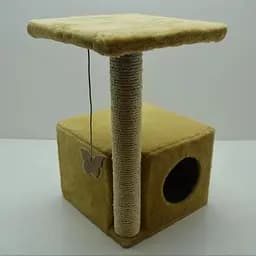 Будиночок Драпак для котів Zoo-hunt Віола 34х34х56 см сезаль бежевий