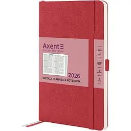 Щотижневик Axent 2026 Partner Soft Skin 125 x 195 мм червоний (8509-26-06-A)