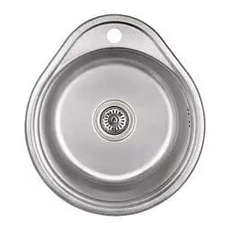 Кухонна мийка 480x430x180 мм + сифон Wezer 4843(08) Satin, Satin