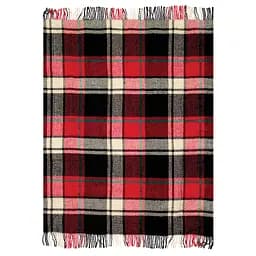 Плед Ярослав Новозеландська вовна, 200х140 см, червоний (40224_диз. 21/5)