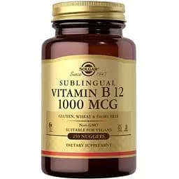 Вітаміни та мінерали Solgar Vitamin B12 1000 mcg Sublingual, 250 таблеток