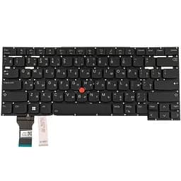 Клавіатура для ноутбука LENOVO (ThinkPad: T14s Gen 2) rus, black, без фрейму, підсвічування клавіш (ОРИГІНАЛ) - мініатюра 2