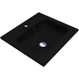 Умивальник Miraggio Della 500 mirastone black 0000839, Чорний матовий