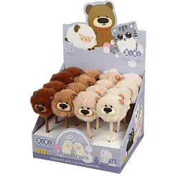 Ручка шариковая ZiBi Fluffy Big Bear 0.7 мм синяя (ZB.2019)