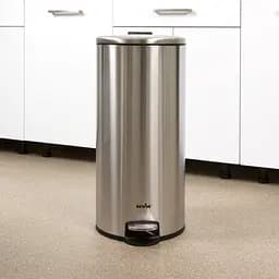 Відро для сміття МVM з кришкою та педаллю 30 л (BIN-16 30L SS) - мініатюра 6