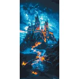 Картина за номерами "Хогвартс" Origami LW5106, 40х80 см