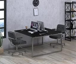 Подвійний письмовий стіл Loft design Q-140 (Горіх Модена)