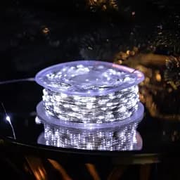 Гірлянда Роса нитка 1000 LED довжина 100 м від мережі, білий GarlandoPro 1000L100MWW