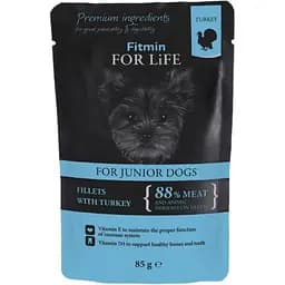 Вологий корм для собак Fitmin For Life Fillets with Turkey 85 г