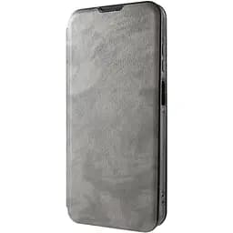 Шкіряний чохол-книжка Belora для Xiaomi Redmi Note 10 5G Gray