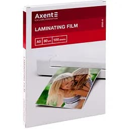 Плівка для ламінування Axent 80 мкм A5, 100 шт. (2050-A)