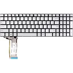 Клавіатура для ноутбука ASUS N551, N551JQ сріблястий, без фрейму