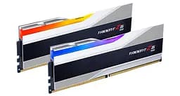 Модуль памятi DDR5 2x16GB/7200 G.Skill Trident Z5 RGB Silver (F5-7200J3445G16GX2-TZ5RS)