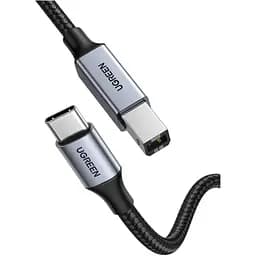 Кабель Ugreen US370 USB-C to USB-B 1.0m (80805) чорний [135892]