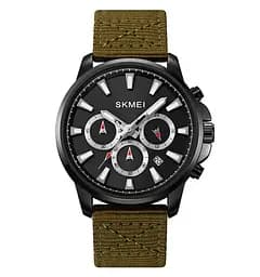 Чоловічий наручний годинник Skmei 2071 на нейлоновому ремінці (Зелений)