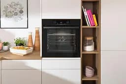 Духова шафа електрична Gorenje 77 л A+ пара дисплей піроліз чорний - мініатюра 2