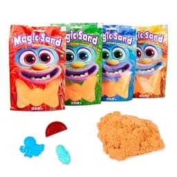 Кінетичний пісок Strateg Magic sand помаранчевий 350 г (39402-7) - мініатюра 3